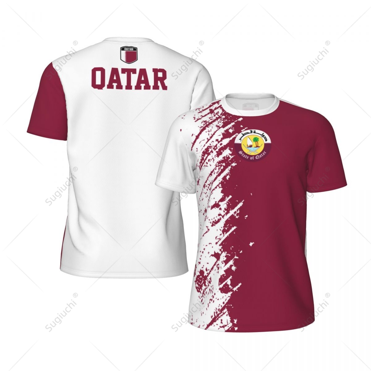 3D Printing Qatar - T-shirt sportiva da uomo con design