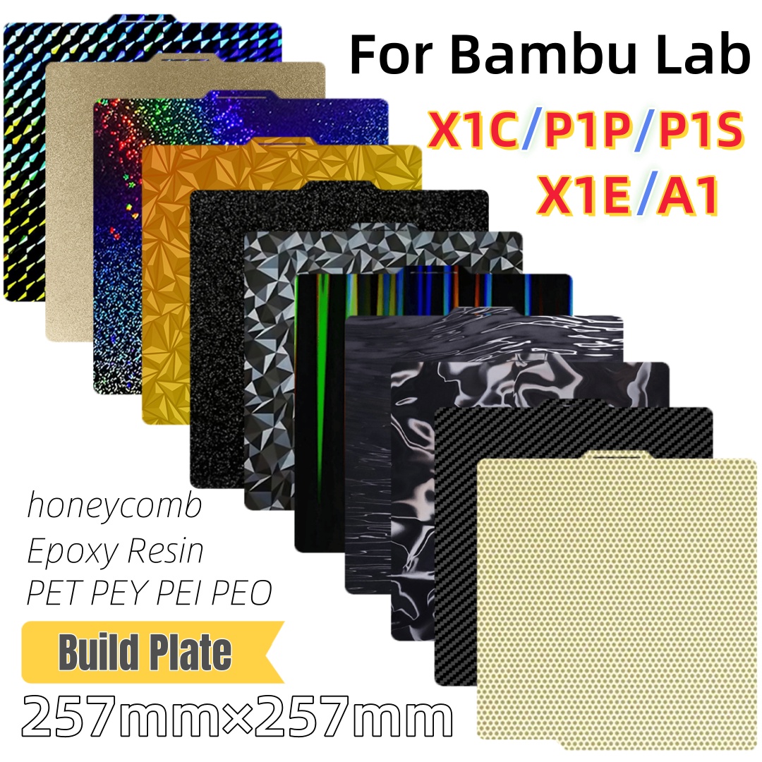 3D Printing Bambu Lab - Piastra di Costruzione 257x257 in Lamiera
