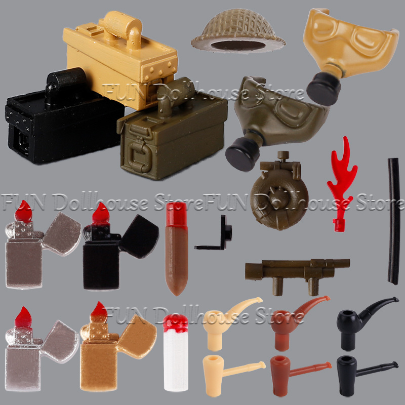 3D Printing Lego Bricks - WW2 Soldati Militari Britannici Figure Casco