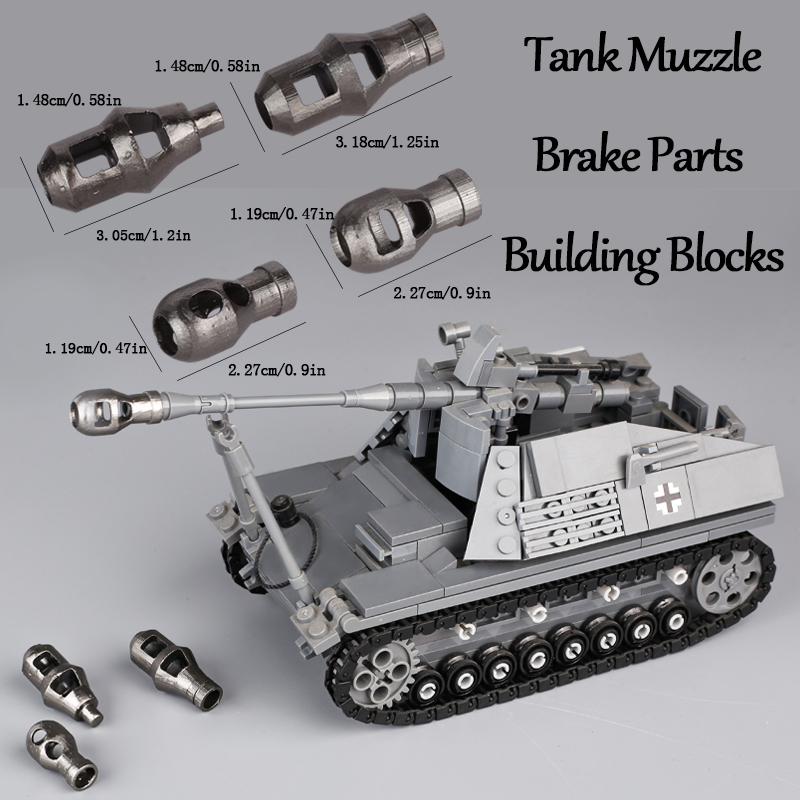 3D Printing Lego Bricks - MOC WW2 carro armato militare cannone
