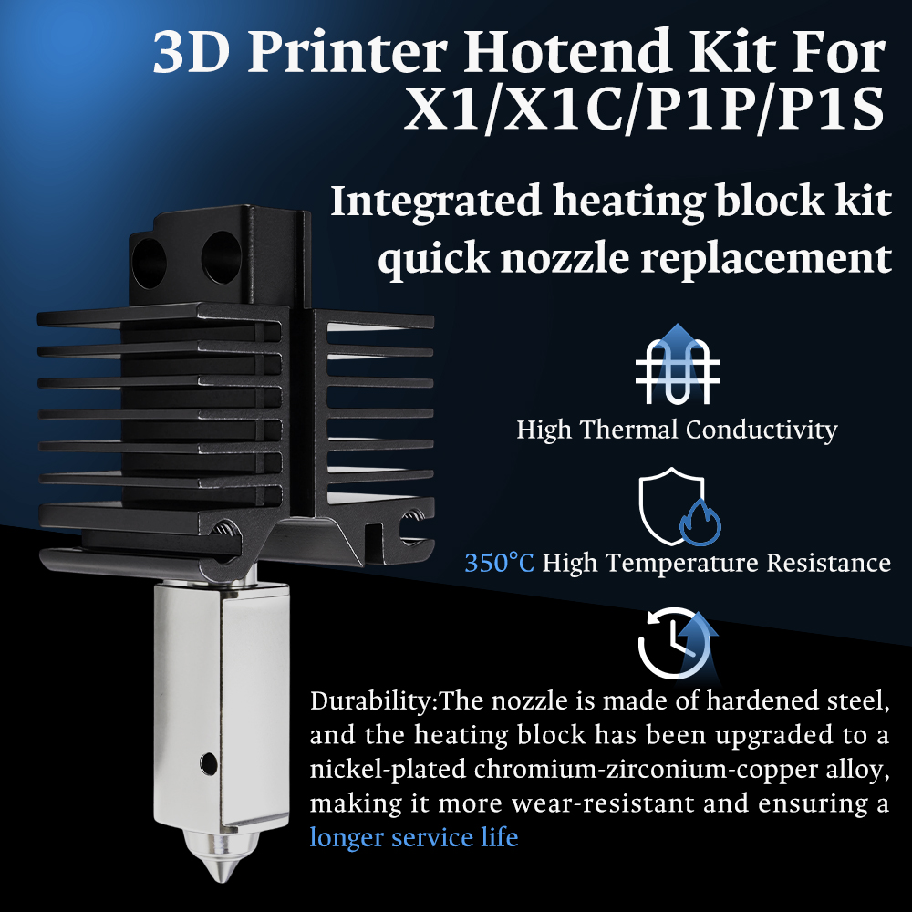 Hotend per Bambu Lab P1P X1C P - 3D Printing Bambu Lab recensione e prezzo