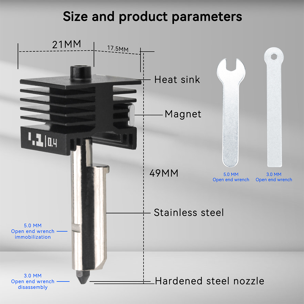 Per Bambu Lab P2S X2D Hotend A - 3D Printing Bambu Lab recensione e prezzo
